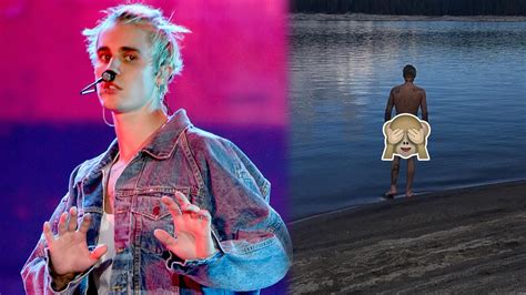 Justin Bieber Flashes His Naked Butt During Camping Trip